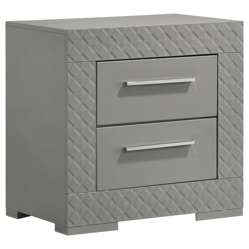 Ives 4 & 5 Piece Bedroom Set E.king & Queen White & Grey - My Sweet Home Furniture (Queens, NY)