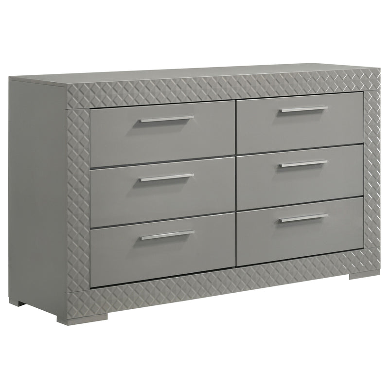 Ives 4 & 5 Piece Bedroom Set E.king & Queen White & Grey - My Sweet Home Furniture (Queens, NY)
