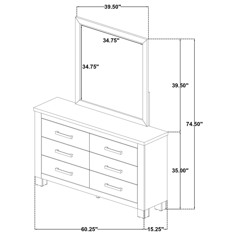 Oakglen Dresser With Mirrors - My Sweet Home Furniture (Queens, NY)