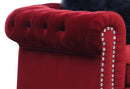 Sahara Modern Style Red Chair with Acrylic legs