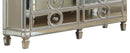 Brooklyn Contemporary Style Dresser in Silver finish Wood