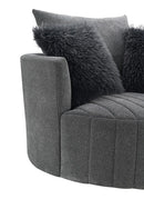 Hoople Channel Tufted Swivel Chair