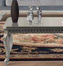 Venus Transitional Style Coffee Table in Silver finish Wood
