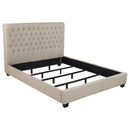 Chloe Tufted Upholstered California King Bed Oatmeal - My Sweet Home Furniture (Queens, NY)