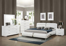 Jeremaine 5-piece Queen Bedroom Set Glossy White - My Sweet Home Furniture (Queens, NY)