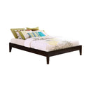 Hounslow California King, E.King, & Queen Universal Platform Bed Cappuccino - My Sweet Home Furniture (Queens, NY)
