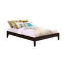 Hounslow California King, E.King, & Queen Universal Platform Bed Cappuccino - My Sweet Home Furniture (Queens, NY)