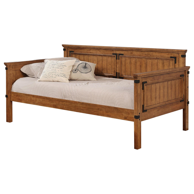 Oakdale Wood Twin Daybed with Trundle Rustic Honey - My Sweet Home Furniture (Queens, NY)
