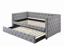 Mockern Tufted Upholstered Daybed with Trundle Grey - My Sweet Home Furniture (Queens, NY)