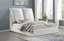 Gwendoline Upholstered Platform Bed with Pillow Headboard White - My Sweet Home Furniture (Queens, NY)
