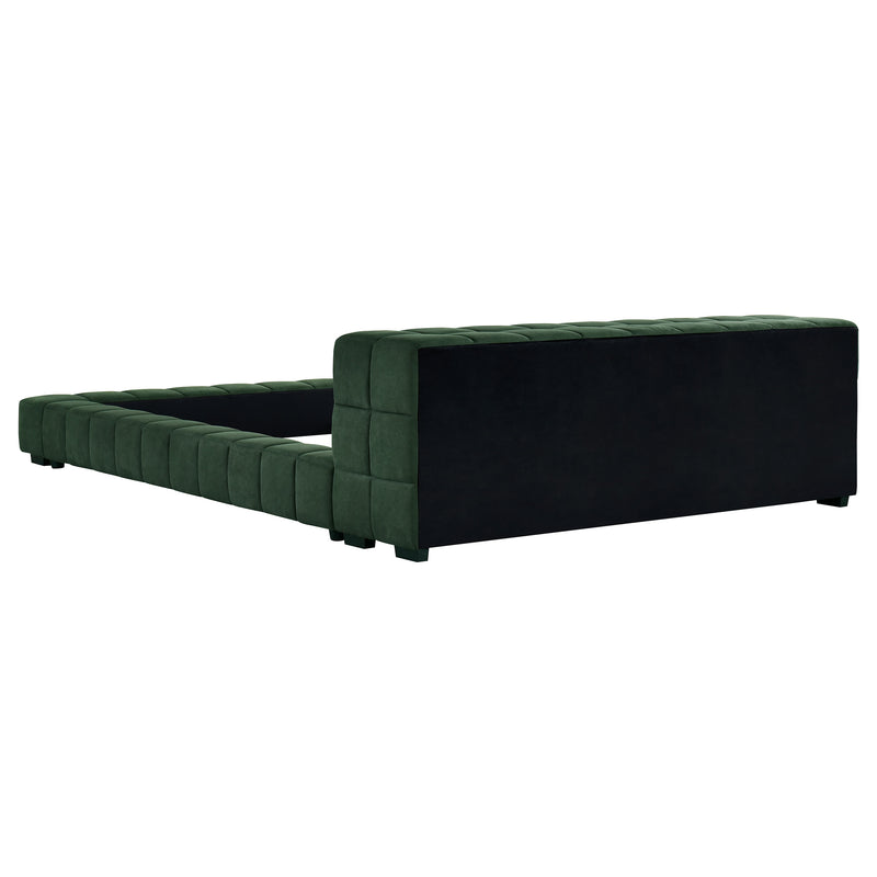 Trinity California King, E.king, Queen, & Full Bed Green & Light Taupe - My Sweet Home Furniture (Queens, NY)