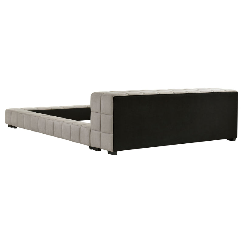 Trinity California King, E.king, Queen, & Full Bed Green & Light Taupe - My Sweet Home Furniture (Queens, NY)