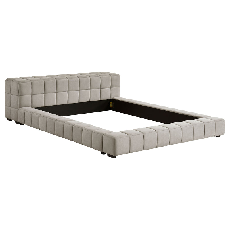 Trinity California King, E.king, Queen, & Full Bed Green & Light Taupe - My Sweet Home Furniture (Queens, NY)