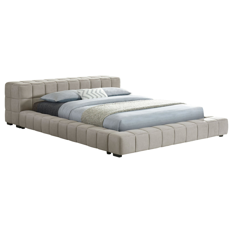 Trinity California King, E.king, Queen, & Full Bed Green & Light Taupe - My Sweet Home Furniture (Queens, NY)
