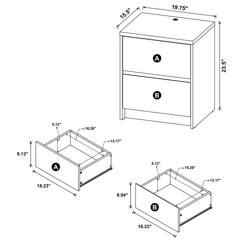 Westpark Nightstands - My Sweet Home Furniture (Queens, NY)