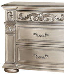 Platinum Traditional Style Nightstand in Gold finish Wood