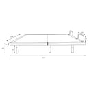 Negan Eastern King, E.King, Queen, & Twin XL Adjustable Bed Base Grey and Black