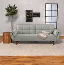 Caufield Upholstered Buscuit Tufted Covertible Sofa Bed Grey - My Sweet Home Furniture (Queens, NY)