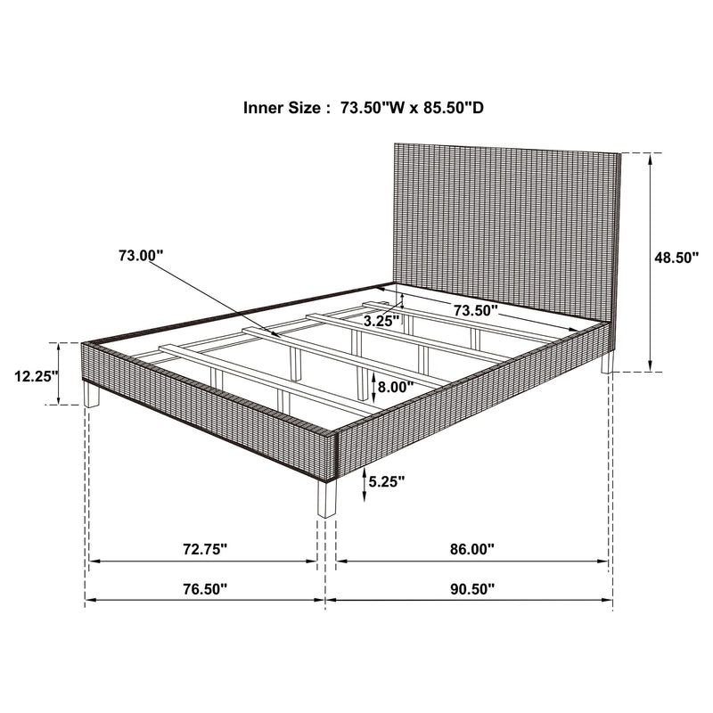 Zyla California King, E.King, & Queen Bed - My Sweet Home Furniture (Queens, NY)