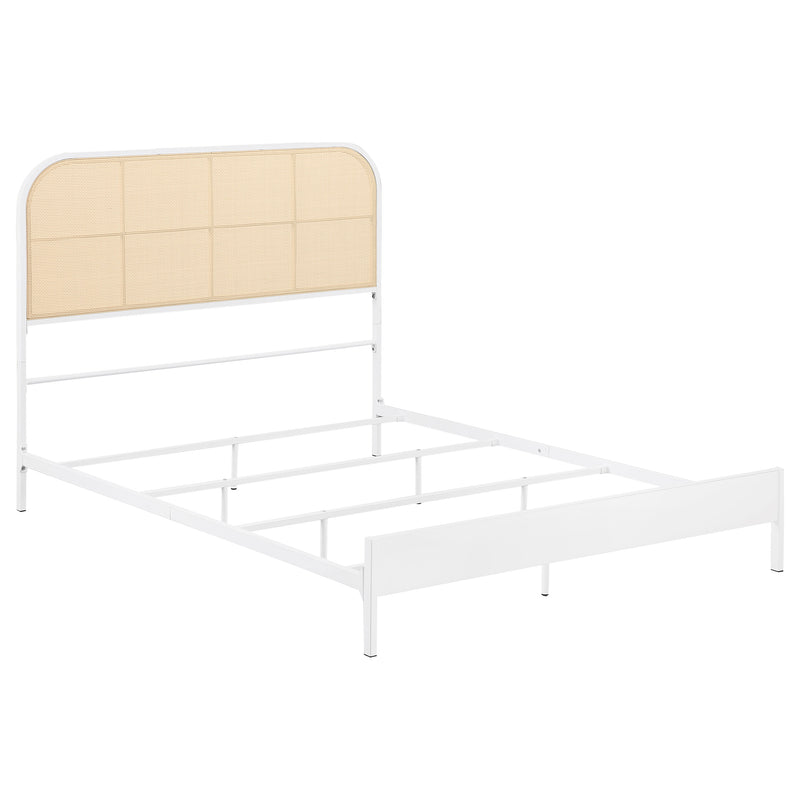Amherst Eastern King, Queen, Full, & Twin Bed White & Black - My Sweet Home Furniture (Queens, NY)