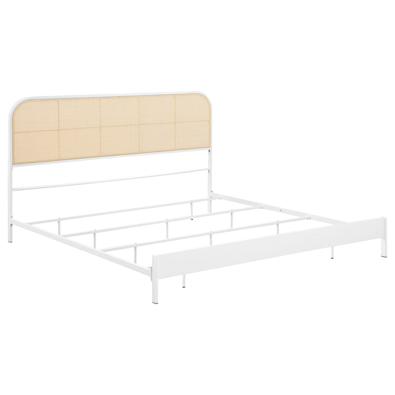 Amherst Eastern King, Queen, Full, & Twin Bed White & Black - My Sweet Home Furniture (Queens, NY)