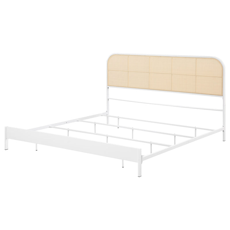 Amherst Eastern King, Queen, Full, & Twin Bed White & Black - My Sweet Home Furniture (Queens, NY)
