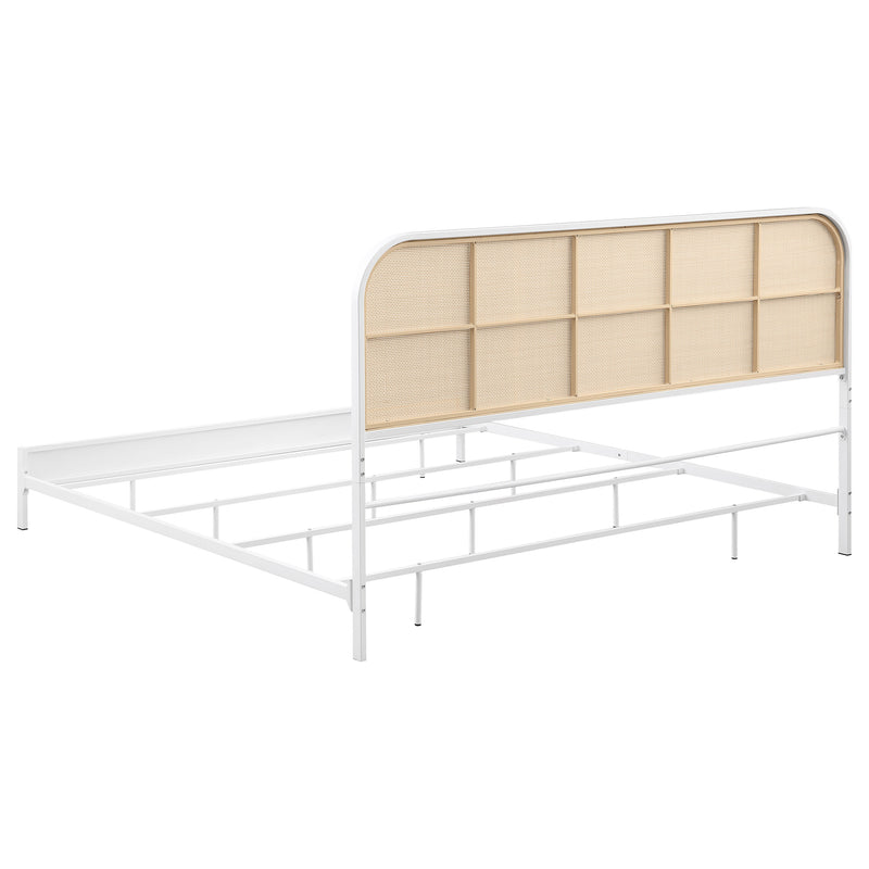 Amherst Eastern King, Queen, Full, & Twin Bed White & Black - My Sweet Home Furniture (Queens, NY)