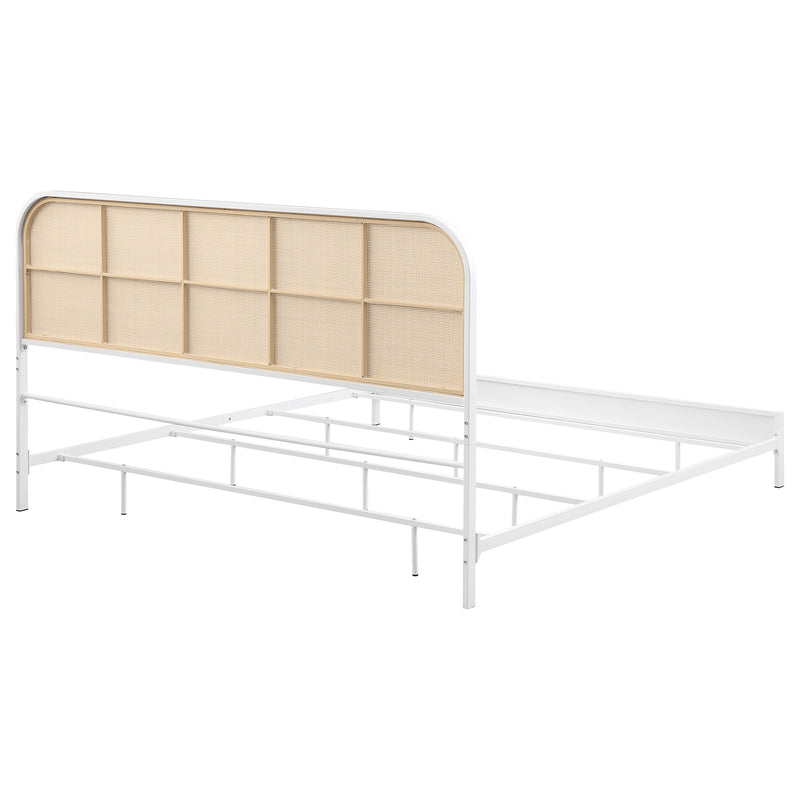 Amherst Eastern King, Queen, Full, & Twin Bed White & Black - My Sweet Home Furniture (Queens, NY)