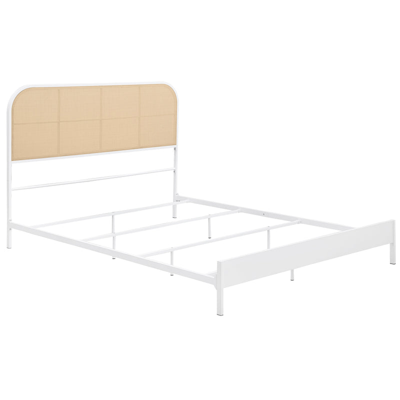 Amherst Eastern King, Queen, Full, & Twin Bed White & Black - My Sweet Home Furniture (Queens, NY)