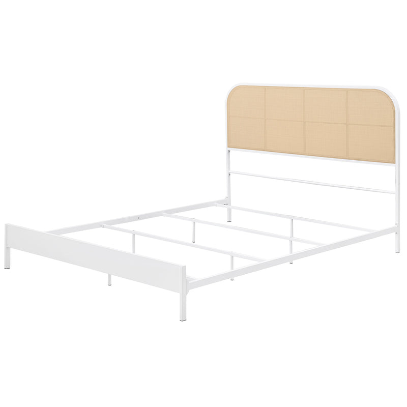 Amherst Eastern King, Queen, Full, & Twin Bed White & Black - My Sweet Home Furniture (Queens, NY)