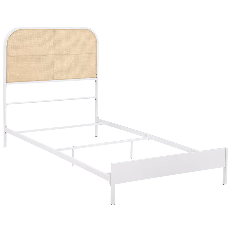 Amherst Eastern King, Queen, Full, & Twin Bed White & Black - My Sweet Home Furniture (Queens, NY)