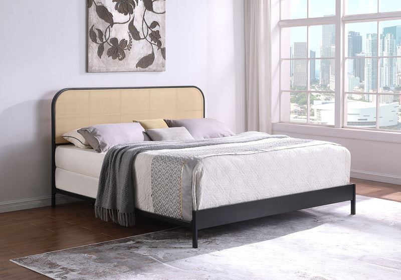 Amherst Eastern King, Queen, Full, & Twin Bed White & Black - My Sweet Home Furniture (Queens, NY)