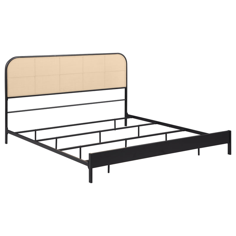 Amherst Eastern King, Queen, Full, & Twin Bed White & Black - My Sweet Home Furniture (Queens, NY)