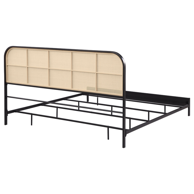 Amherst Eastern King, Queen, Full, & Twin Bed White & Black - My Sweet Home Furniture (Queens, NY)