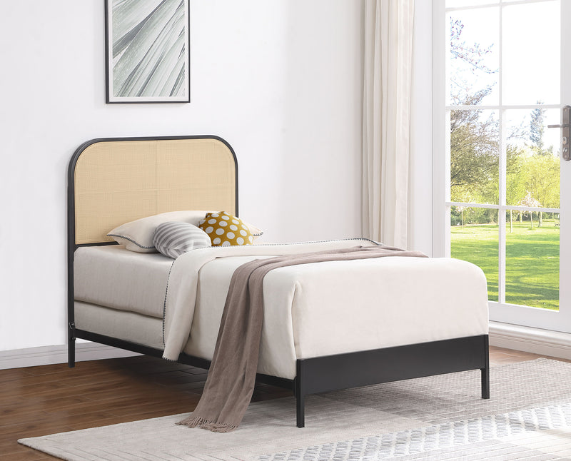 Amherst Eastern King, Queen, Full, & Twin Bed White & Black - My Sweet Home Furniture (Queens, NY)