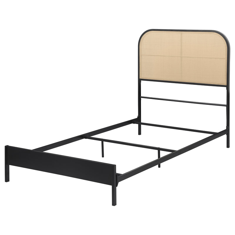 Amherst Eastern King, Queen, Full, & Twin Bed White & Black - My Sweet Home Furniture (Queens, NY)