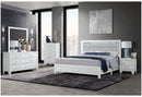 Luccia White Bed with LED