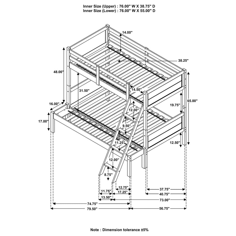 Ryder Bunk Beds - My Sweet Home Furniture (Queens, NY)