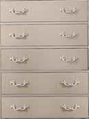 Sonia Contemporary Style Chest in Beige finish Wood