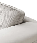 William Modern Style Gray Loveseat with Metal legs