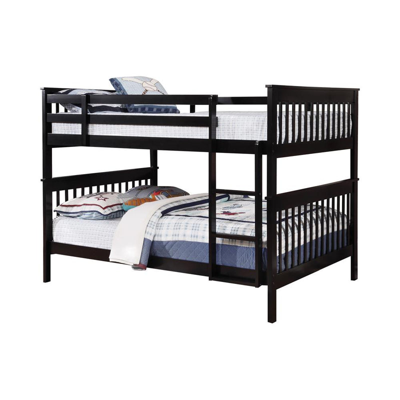 Chapman Full Over Full & Twin Over Full Bunk Bed Black & White - My Sweet Home Furniture (Queens, NY)