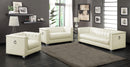 Chaviano 3-piece Upholstered Tufted Sofa Set Pearl White - My Sweet Home Furniture (Queens, NY)