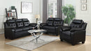 Finley Upholstered Pillow Top Arm Living Room Set Black - My Sweet Home Furniture (Queens, NY)