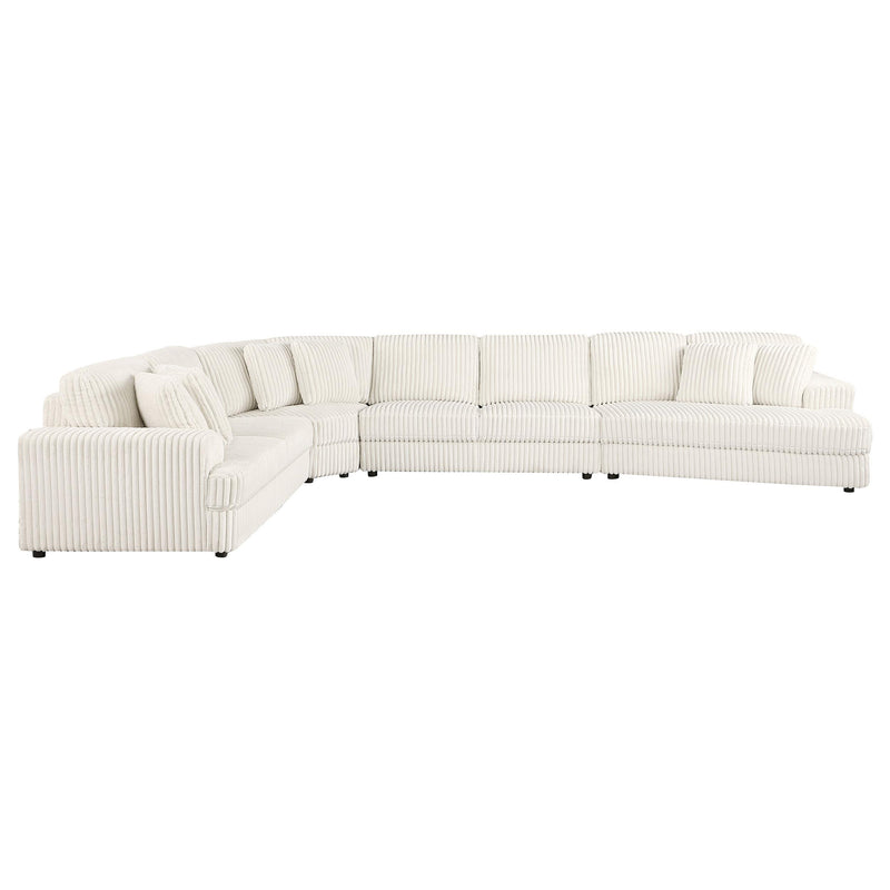 Emberson Upholstered Modular Sectional Sofa Ivory - My Sweet Home Furniture (Queens, NY)