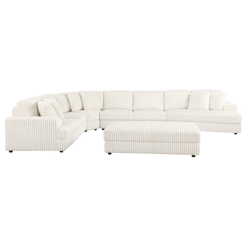 Emberson Upholstered Modular Sectional Sofa Ivory - My Sweet Home Furniture (Queens, NY)