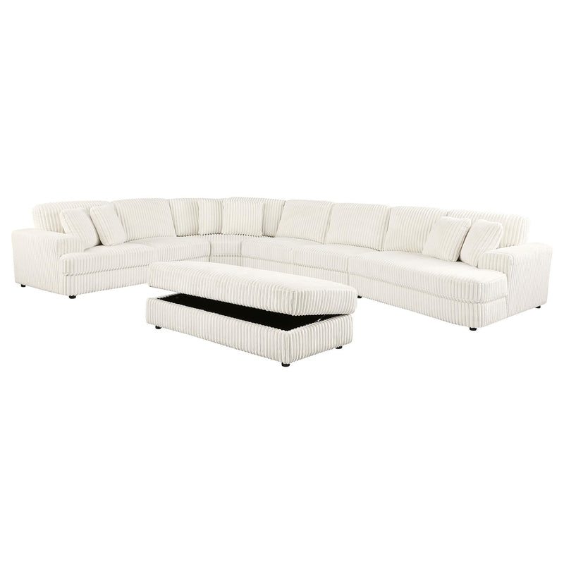 Emberson Upholstered Modular Sectional Sofa Ivory - My Sweet Home Furniture (Queens, NY)