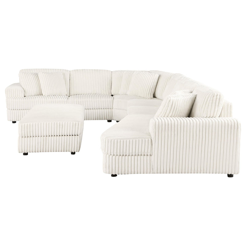 Emberson Upholstered Modular Sectional Sofa Ivory - My Sweet Home Furniture (Queens, NY)