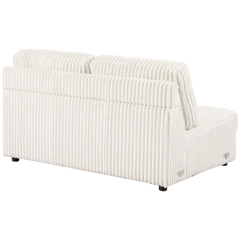 Emberson Upholstered Armless Loveseat Ivory - My Sweet Home Furniture (Queens, NY)