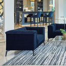 Chalet Tuxedo Arm Chair Blue - My Sweet Home Furniture (Queens, NY)