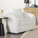 Isabella Upholstered Tight Back Chair White - My Sweet Home Furniture (Queens, NY)